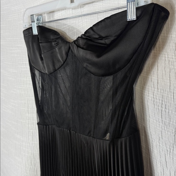 FREE PEOPLE DELFI Claudia Strapless Black Party Maxi Dress Size L NWT - Picture 8 of 13